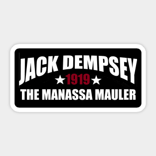 Jack Dempsey - The Manassa Mauler Sticker